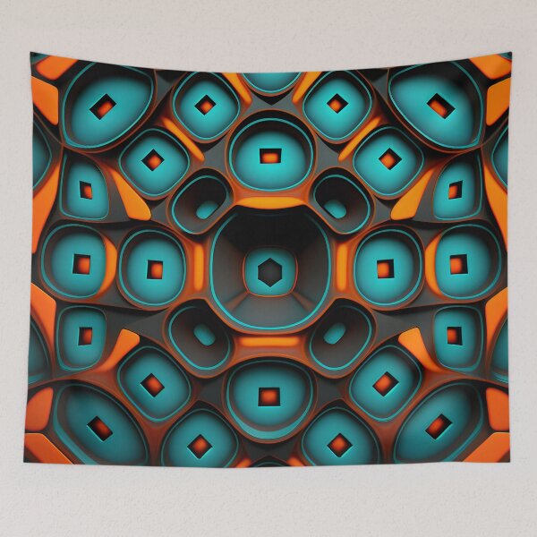 Item preview, Futuristic honeycomb design designed and sold by Harlechryzz.