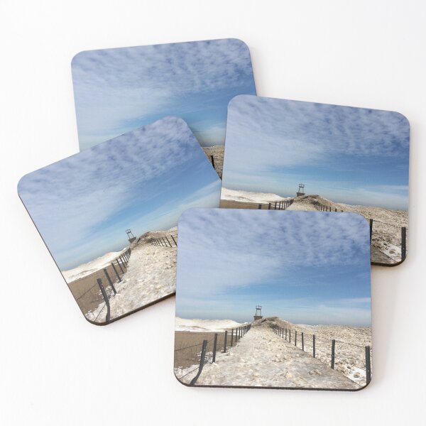 Item preview, Frozen Waves Over Lighthouse | Nature Landscape Photography designed and sold by Jacqueline Elise.