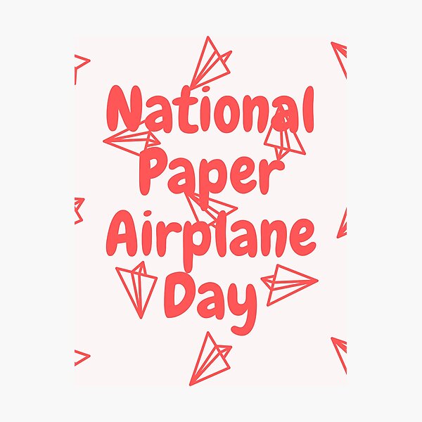 Item preview, Paper Airplane day designed and sold by Simo0455.