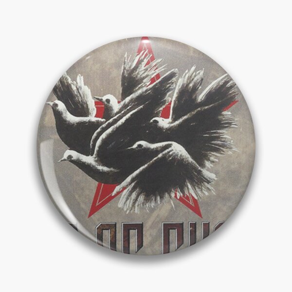 Item preview, lima merpati cmbyro rockscorpionshard cmbyro putih terbang wind bergerombol, di atas of bintang merah pada change bidang abu2 designed and sold by cmbyro.