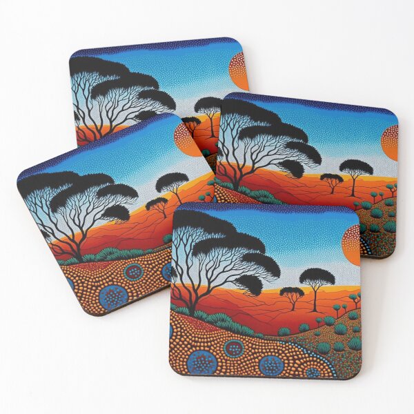 Item preview, Aboriginal dot art, native Australian artwork designed and sold by SvarunPogani.