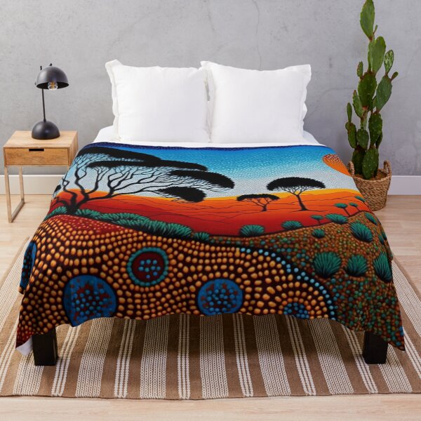 Item preview, Aboriginal dot art, native Australian artwork designed and sold by SvarunPogani.