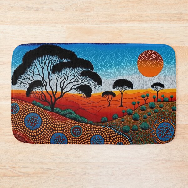Item preview, Aboriginal dot art, native Australian artwork designed and sold by SvarunPogani.