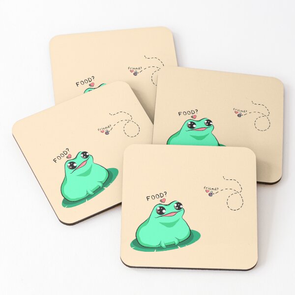 Item preview, Hungry Frog and Friendly Fly (In Cream) designed and sold by Creepy-Cutesie.
