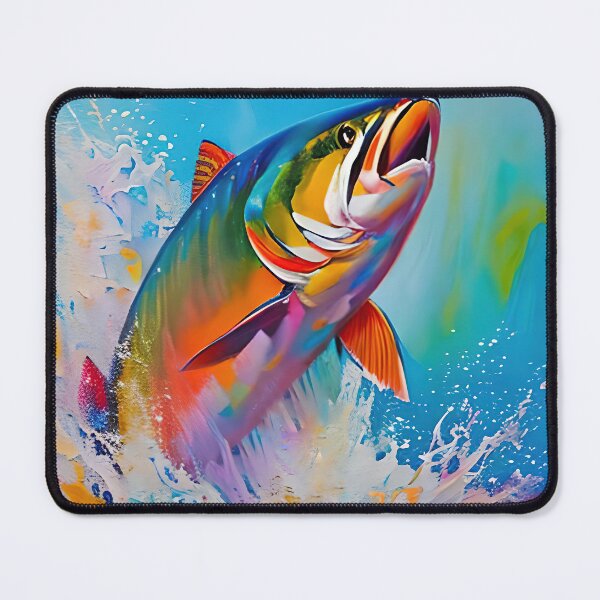 Item preview, Wild Salmon Leap Contemporary Digital Art designed and sold by davidelder.