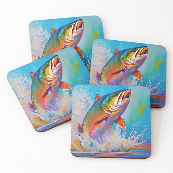 Item preview, Wild Salmon Leap Contemporary Digital Art designed and sold by davidelder.