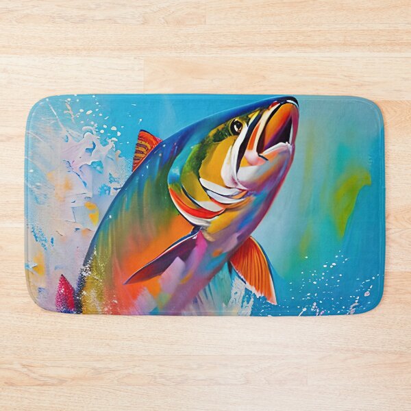 Item preview, Wild Salmon Leap Contemporary Digital Art designed and sold by davidelder.