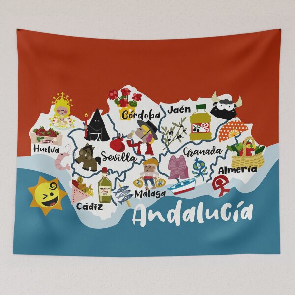 Item preview, Andalusia Map designed and sold by Sonia Pascual Izquierdo.