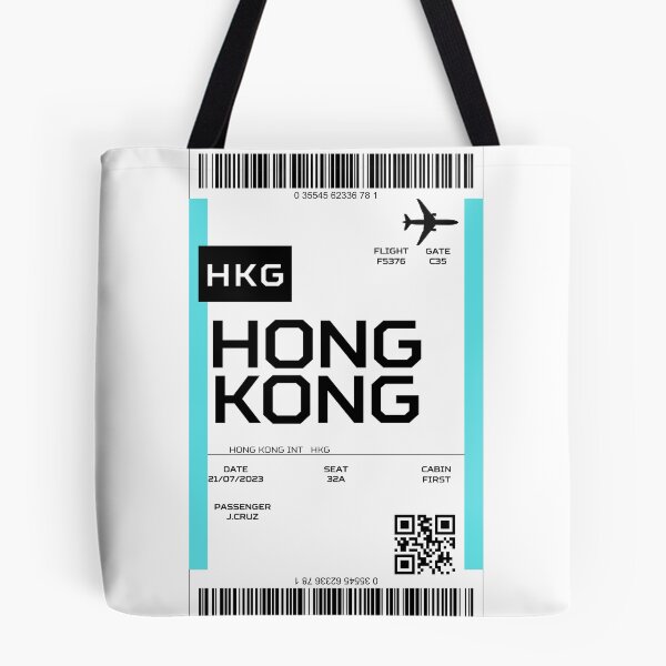 Item preview, Hong Kong airport bag tag style design designed and sold by Beach-Designs.
