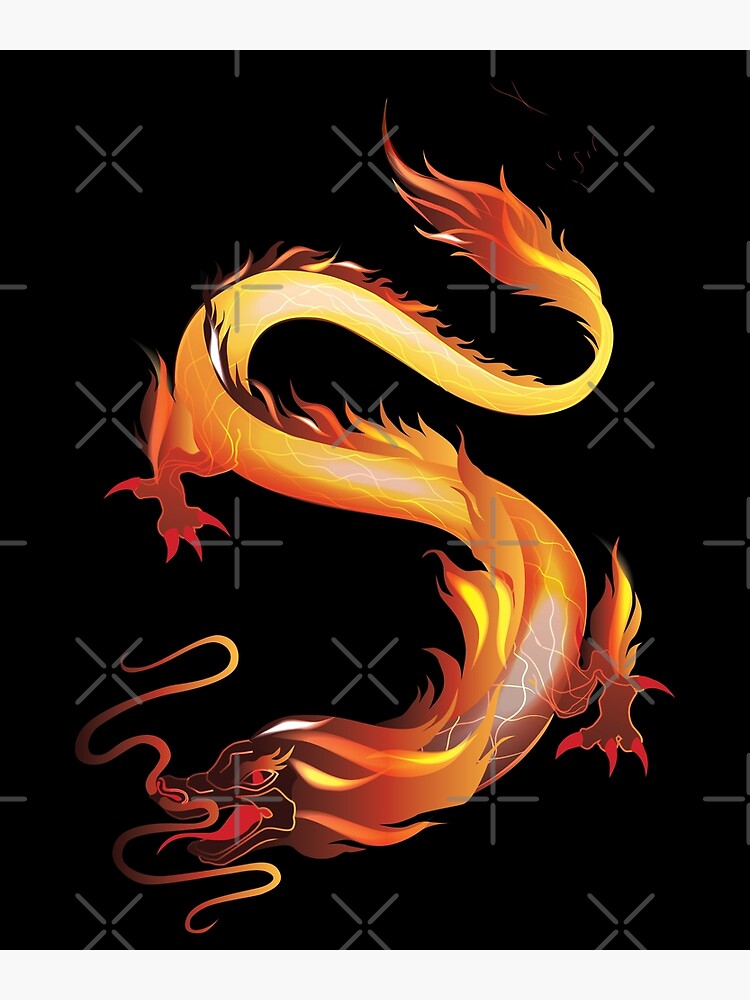 Art Poster Dragon fire