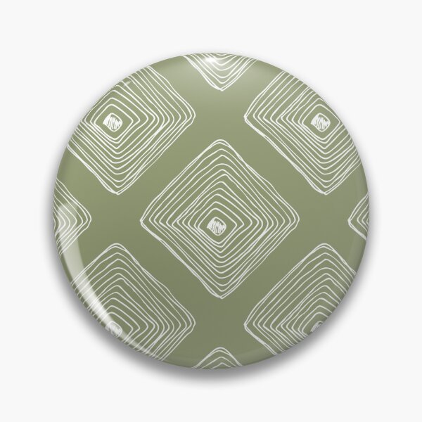 Item preview, Diamond Sketch Sage Green White  designed and sold by Delinda Graphic Studio.