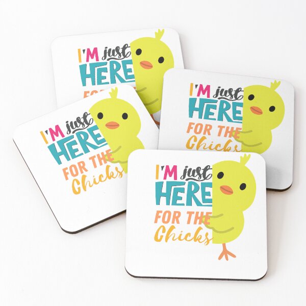 Item preview, I'm just here for the chicks easter funny designed and sold by Sisi Design⭐⭐⭐⭐⭐.