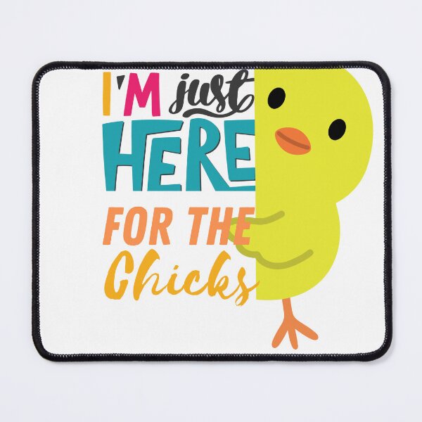 Item preview, I'm just here for the chicks easter funny designed and sold by Sisi Design⭐⭐⭐⭐⭐.