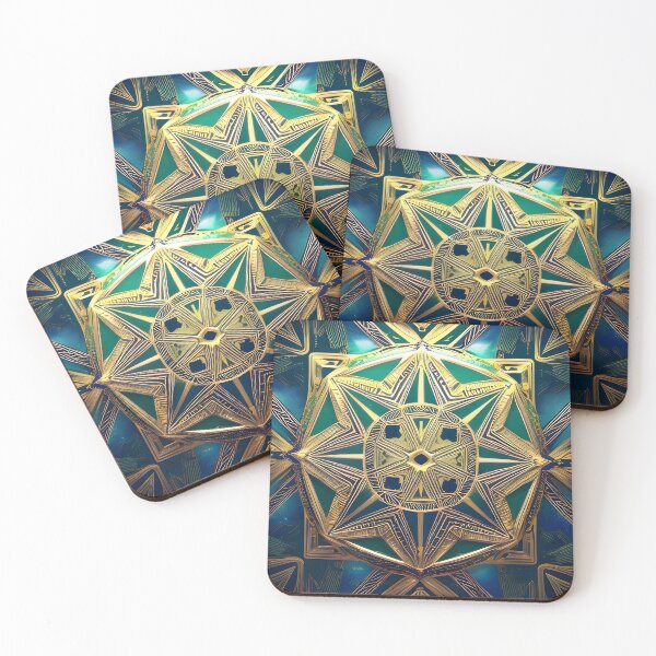 Item preview, Green gold mandala designed and sold by Illium21.