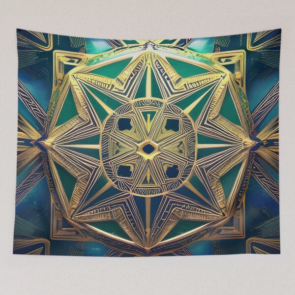 Item preview, Green gold mandala designed and sold by Illium21.