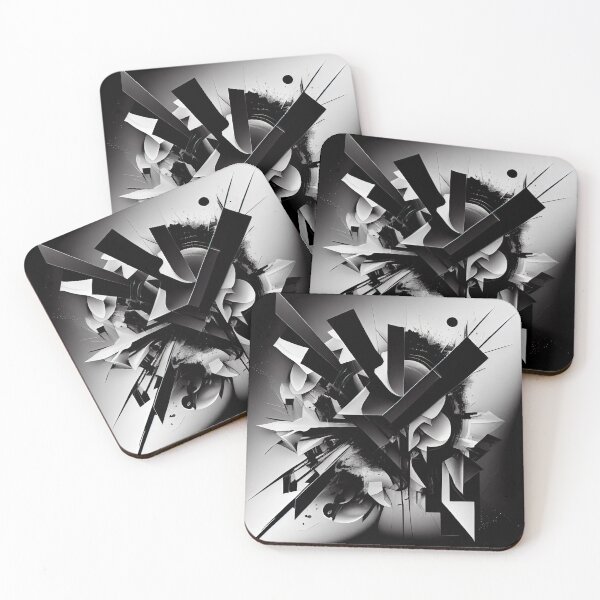 Item preview, Abstract Black and White designed and sold by HakimeDesign.