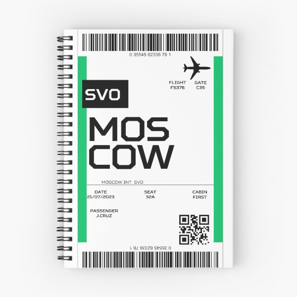 Item preview, Moscow airport bag tag style design designed and sold by Beach-Designs.