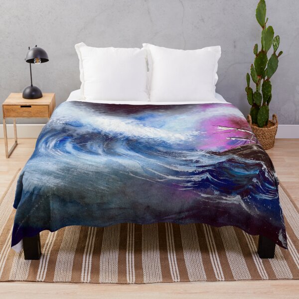 Item preview, Watercolor illustration of the ship in the ocean storm designed and sold by MaryWatercolor.