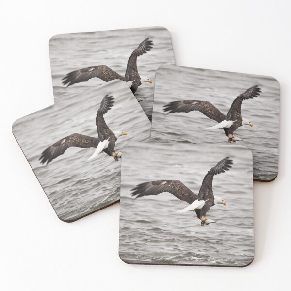 Item preview, Bald eagle with fish designed and sold by KRFNatureGifts.