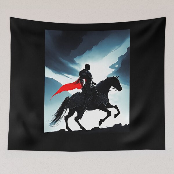 Item preview, Epic knight charging into battle, fantasy art designed and sold by ChaosEdits.