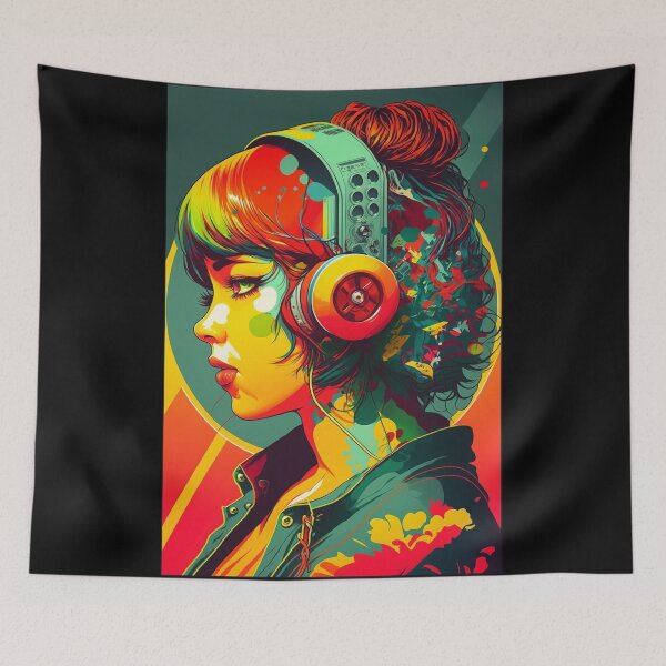 Item preview, BeautIful Audio Cyberpunk Girl designed and sold by Artificial-i-23.
