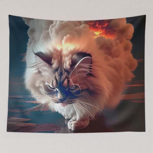 Item preview, cat storm art designed and sold by doomwalker2010.