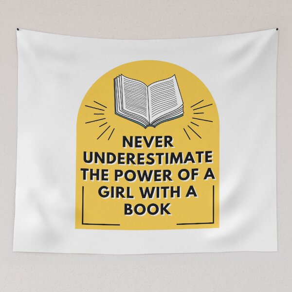 Item preview, Never underestimate the power of a girl with a book.  designed and sold by wilder-mind.