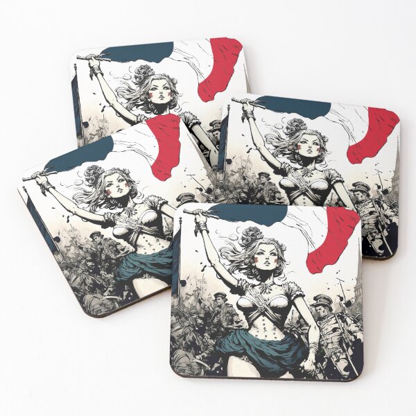 Item preview, Liberty Leading the People. Manga Comic Style AI generated art.  designed and sold by NewVersionArt.