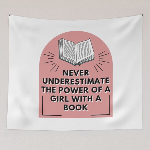 Item preview, Never underestimate the power of a girl with a book.  designed and sold by wilder-mind.