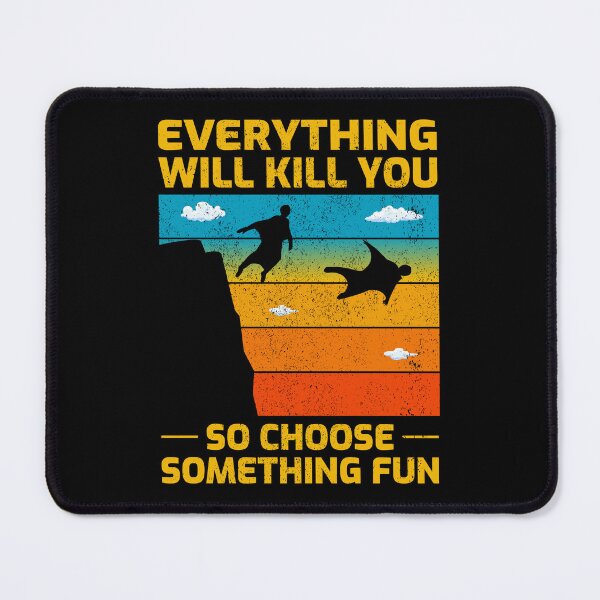 Item preview, Wingsuit flying Base Jumping Skydiving designed and sold by TastefulTees.