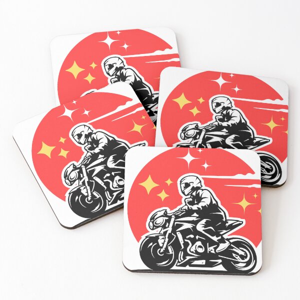 Item preview, Best Motorcycle Design black and white ideas with red background stars designed and sold by MobMarketdesign.