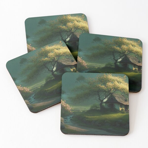 Item preview, Beautiful landscape countryside artwork in spring 06 designed and sold by jetaiart.