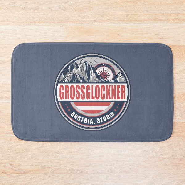 Item preview, Grossglockner Austria Flag Mountain Hiking Design designed and sold by CynthiaGraphics.