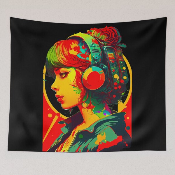 Item preview, BeautIful Audio Cyberpunk Girl designed and sold by Artificial-i-23.