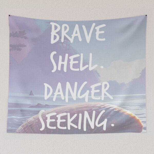 Item preview, brave shell. designed and sold by Bethan Rose Studio.