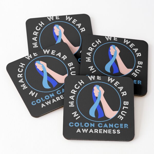 Item preview, In March We Wear Blue For Colon Cancer Awareness Heart designed and sold by cutefashion.