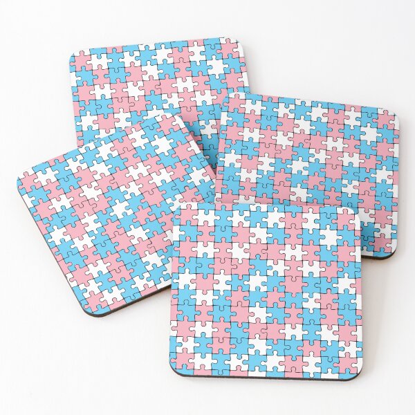 Item preview, Trans Pride Puzzle Pattern  designed and sold by LaLunaWinters.