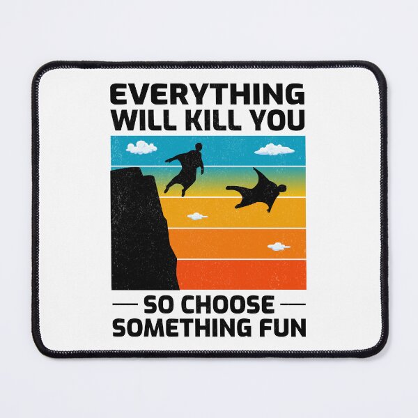 Item preview, Wingsuit flying Base Jumping Skydiving designed and sold by TastefulTees.