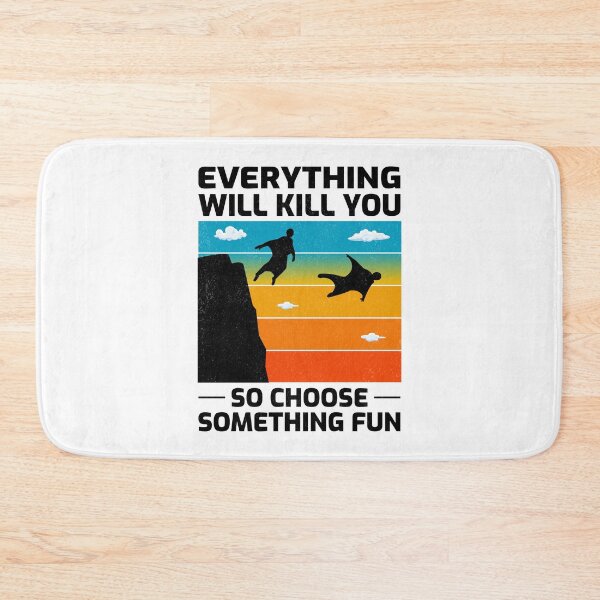 Item preview, Wingsuit flying Base Jumping Skydiving designed and sold by TastefulTees.