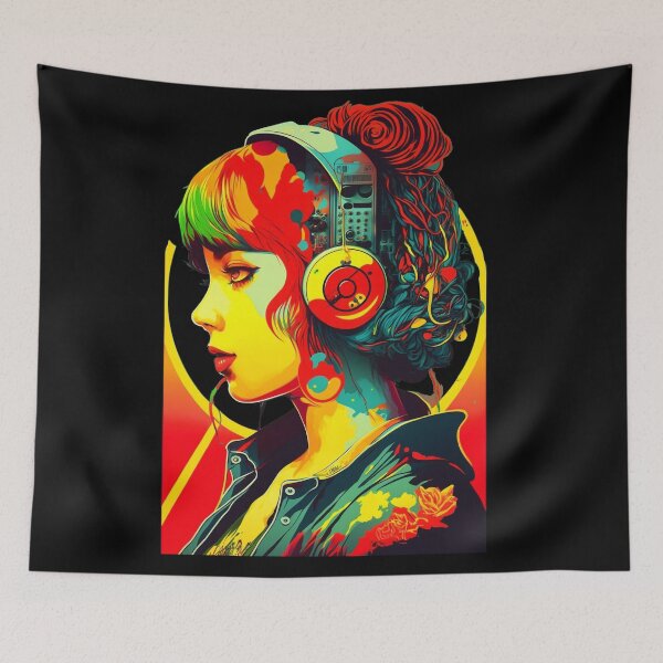 Item preview, BeautIful Audio Cyberpunk Girl designed and sold by Artificial-i-23.