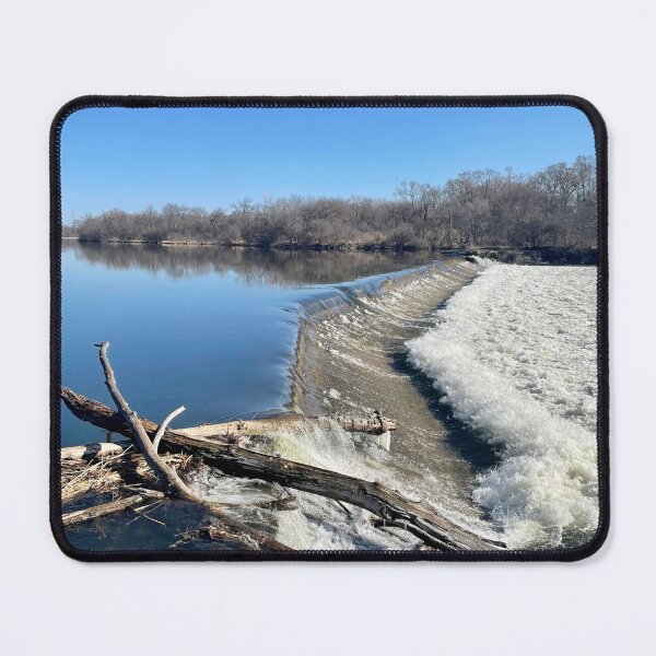 Item preview, Winter River Waterfall | Nature Landscape Photography designed and sold by Jacqueline Elise.