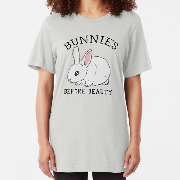 Lapins avant la beauté T-shirt ajusté