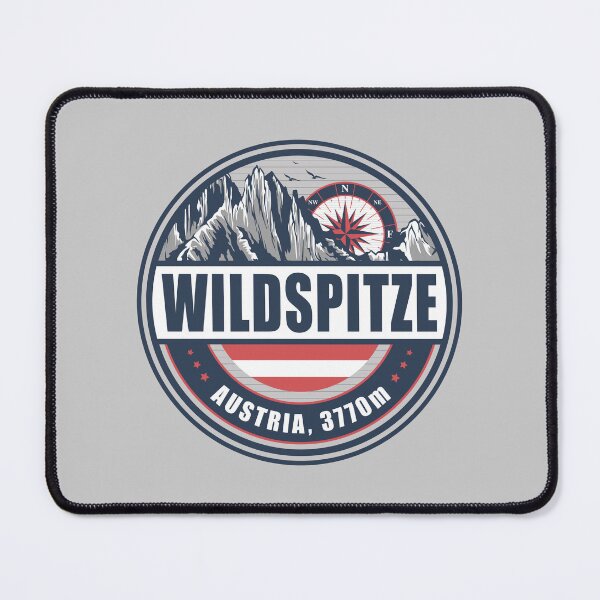 Item preview, Wildspitze Austria Flag Mountain Hiking Design designed and sold by CynthiaGraphics.