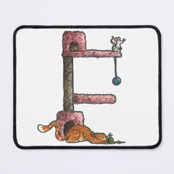 Item preview, E Letter - Cat and Mouse designed and sold by carlottamascolo.