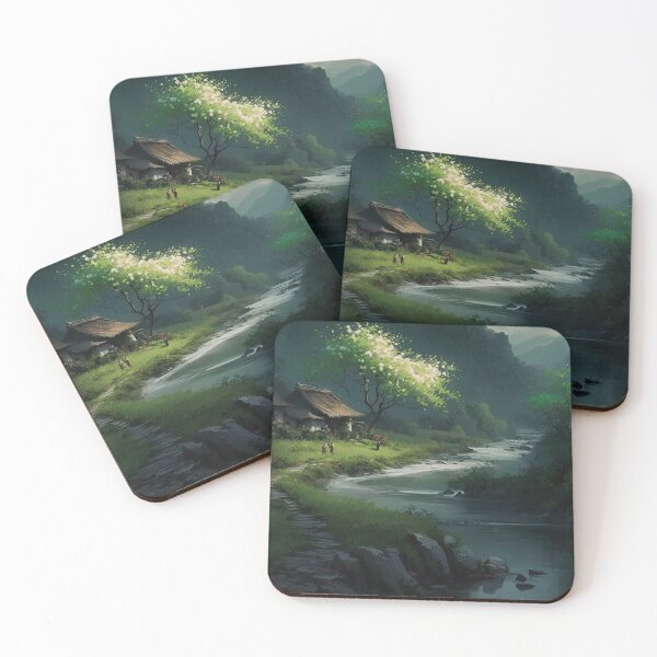 Item preview, Beautiful landscape countryside artwork in spring 14 designed and sold by jetaiart.