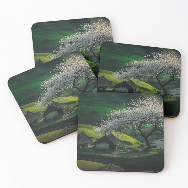 Item preview, Beautiful landscape countryside artwork in spring 15 designed and sold by jetaiart.