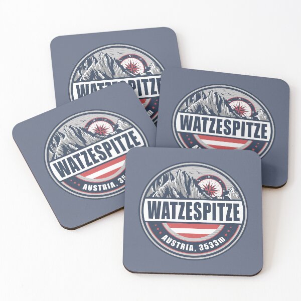 Item preview, Watzespitze Austria Flag Mountain Hiking Design designed and sold by CynthiaGraphics.