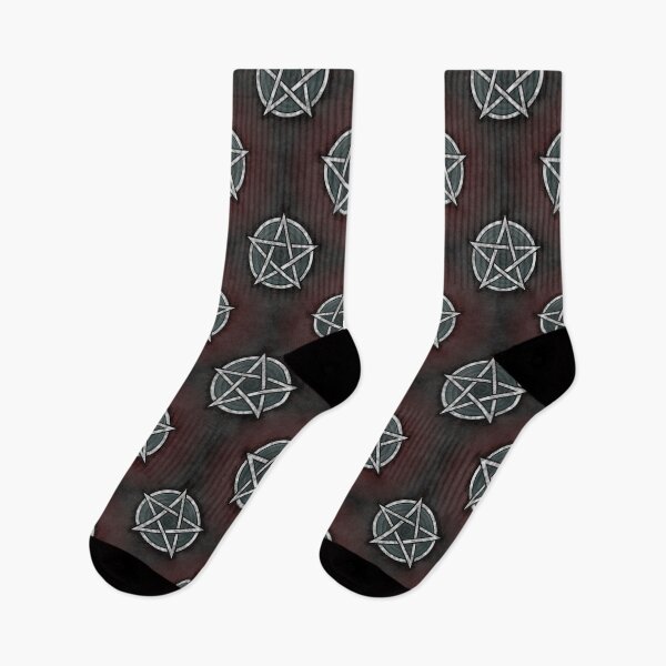Item preview, Marble Pentagrams for Protection - Tiling Pattern - Red Background designed and sold by SolarCross.