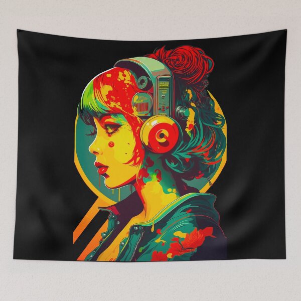 Item preview, BeautIful Audio Cyberpunk Girl designed and sold by Artificial-i-23.