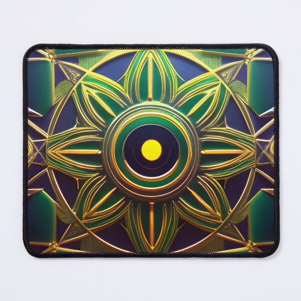 Item preview, Mandala de oro verde designed and sold by Illium21.